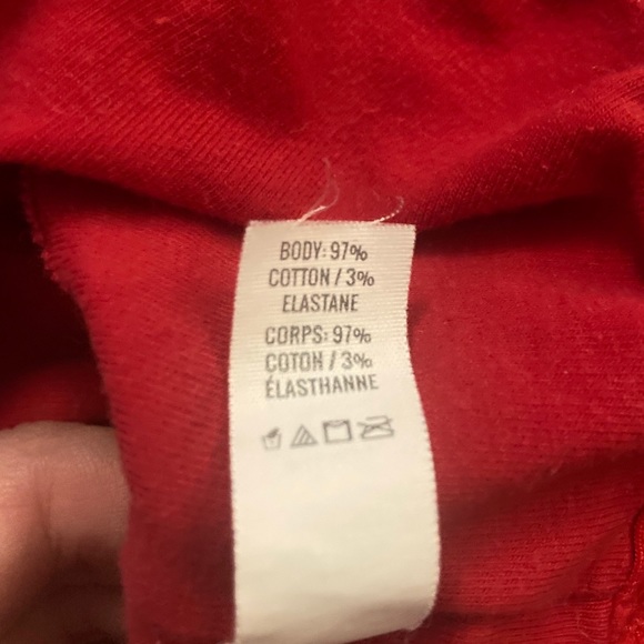 Red Aerie crop top with buttons - Picture 6 of 7